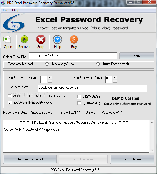 pds excel password recovery 5.5 crack